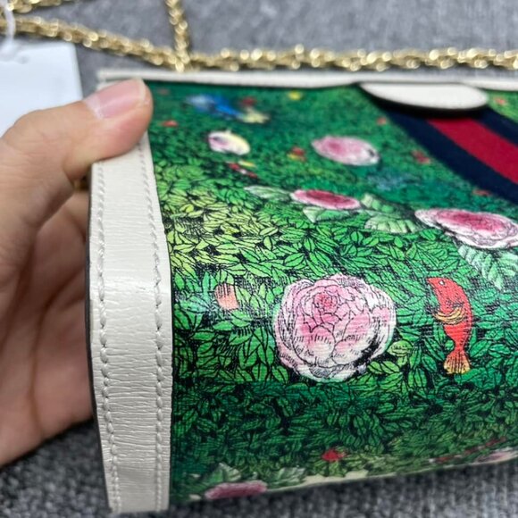 100% Authentic Gucci Ophidia Chain Small Shoulder Bag - Picture 3 of 15